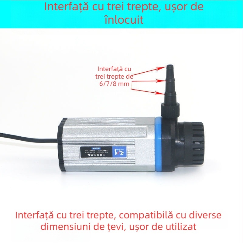Pompa de apă de 12V pentru acvariu, mică, auto-primantă, portabilă