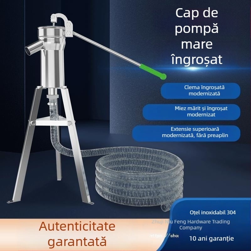 Pompa manuală pentru fântână, din oțel inoxidabil