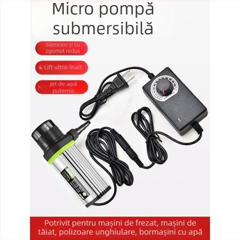 Pompă de apă mică cu aparat de tăiere și gravare a cristalelor, pompă submersibilă micro DC cu autoamorsare, 12 pompe