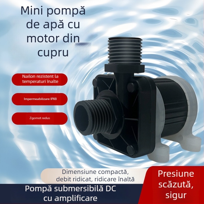 Pompa submersibilă DC fără peri, nailon, rezistentă la temperaturi înalte, 12V, mică pompă pentru dispozitiv de înfrumusețare cu cap terapeutic