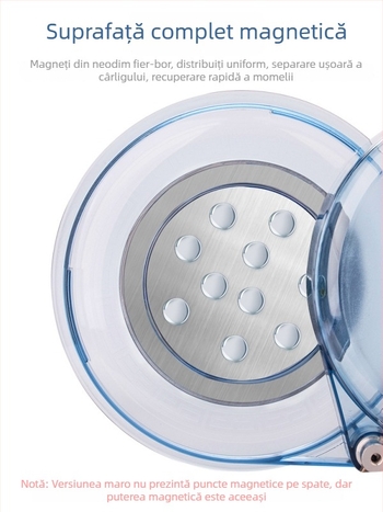 Tavă de momeli complet magnetică pentru cutie universală de pescuit, magnet puternic, trei în unu, vas mini de formă disc