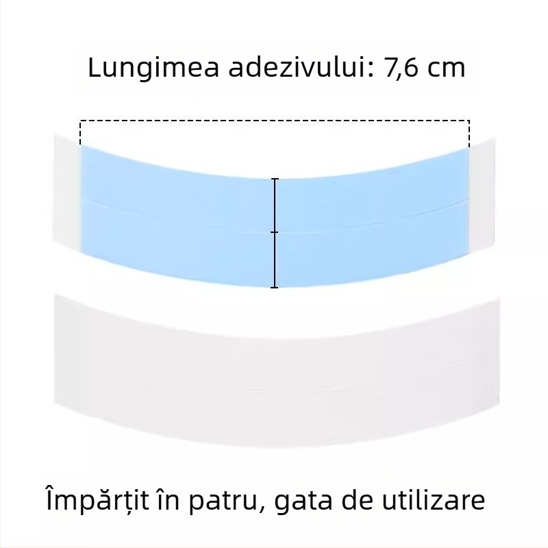 Bandă dublu-față biologică pentru peruci, fixare sigură, rezistentă la apă și transpirație