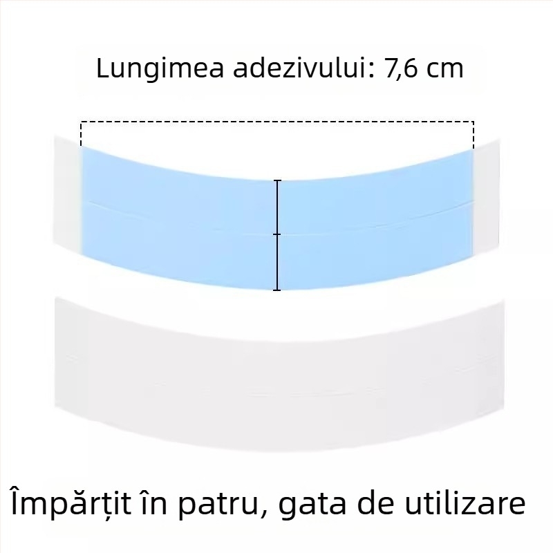 Bandă dublu-față biologică pentru peruci, fixare sigură, rezistentă la apă și transpirație