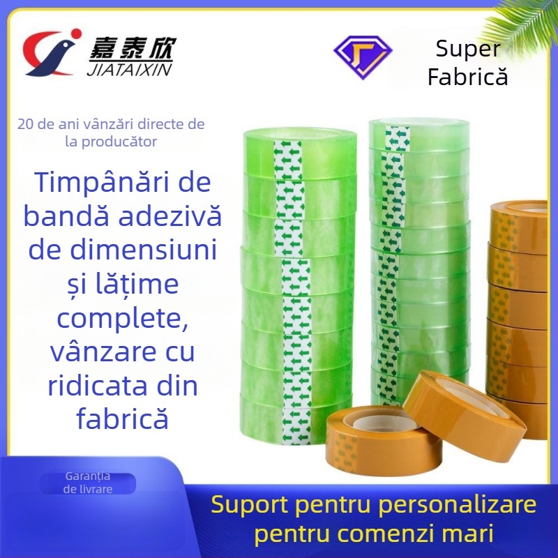 Bandă adezivă transparentă pentru papetărie, cu aderență înaltă, pentru proiecte de scrapbooking și jurnal, role mici, lățimi 12/18 mm, lungimi 17/22/25 yd