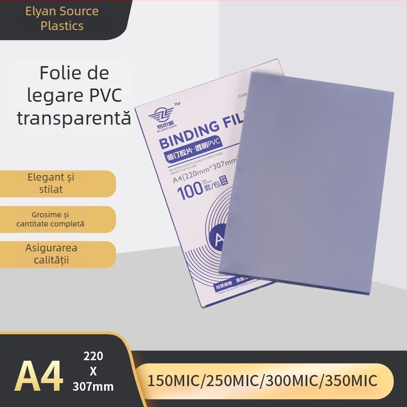 Film PVC pentru legare, personalizat, copertă mată și copertă PET imprimată