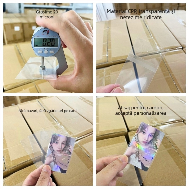 Haoding autocolante foto din film cu patru cadre, card de marcaj 5x15, pungă zip protecție la praf