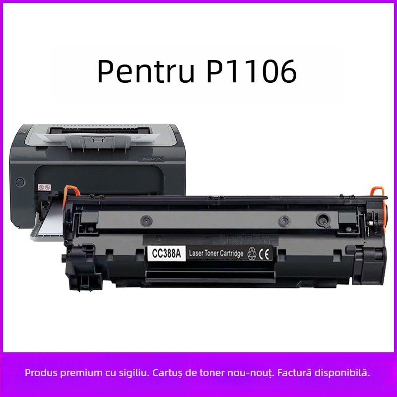 Cartuș toner HP P1106 pentru imprimantă laser, compatibil cu 1106 CC388A 388A 88A CE655A