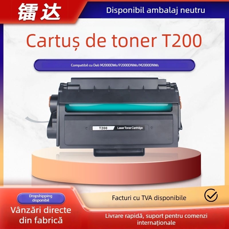 Cartuș toner T200 pentru imprimante laser Deli M2000DWs/M2000DNWs/P2000DNWs