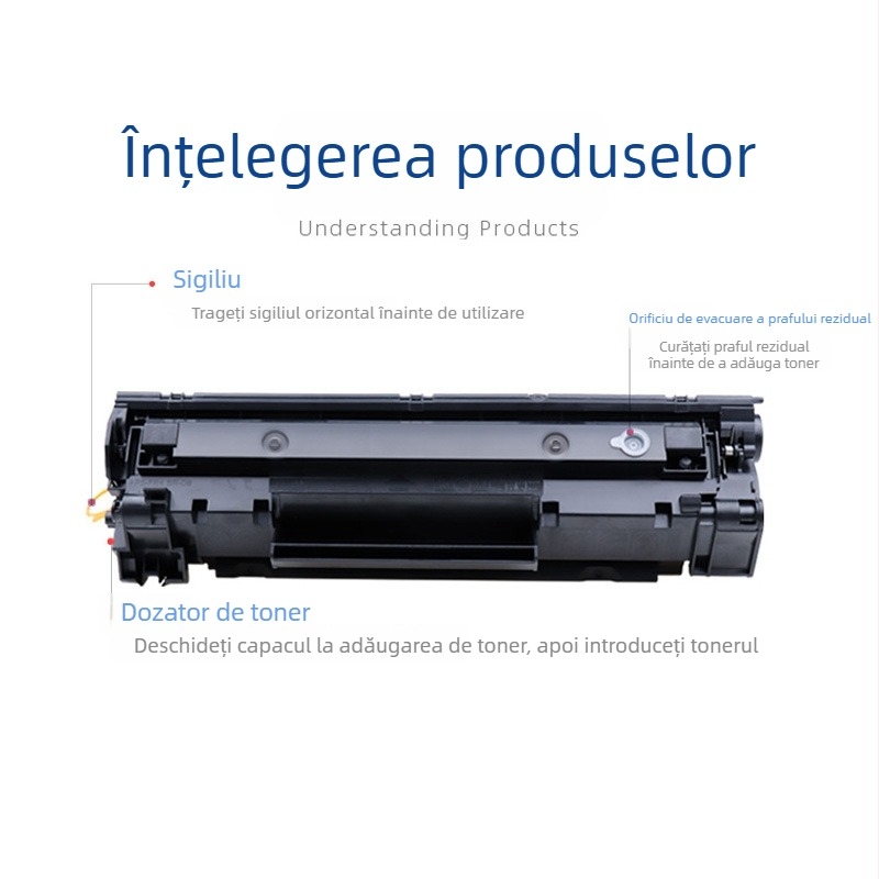 Cartuș de toner HP CC388A compatibil, personalizat pentru M1216nfh, M126/NW, M1218NFS și M1314
