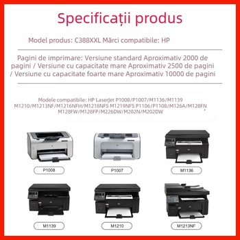 CC388A cartuș toner pentru HP LaserJet P1007/P1008/M1136