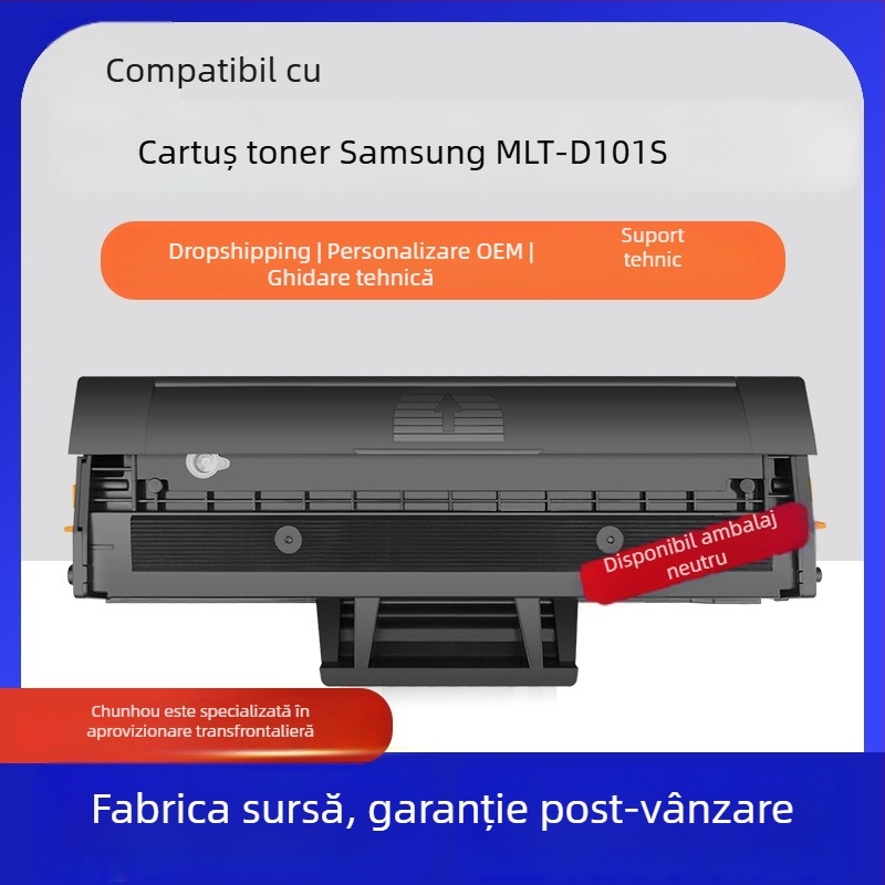 Cartuș de toner MLT-D101S pentru Samsung ML-2165/SCX-3400/3405F/3405FW/3407, SF-760P toner, aproximativ 1500 de pagini