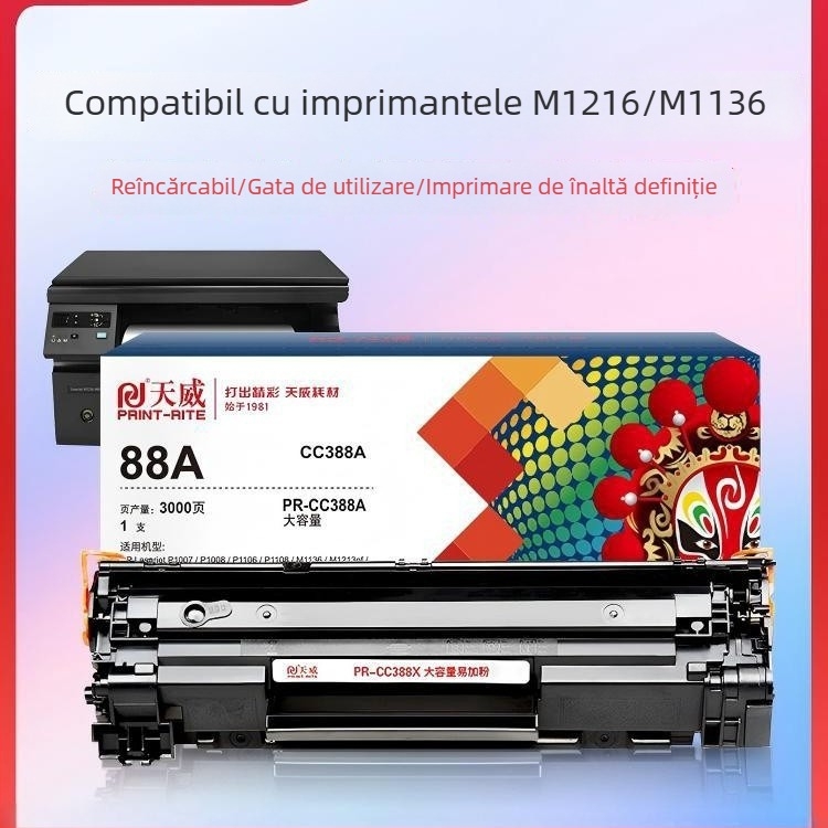 Cartuș toner compatibil HP M1136, 388A/388X, M126A, P1106, P1108, CC388A