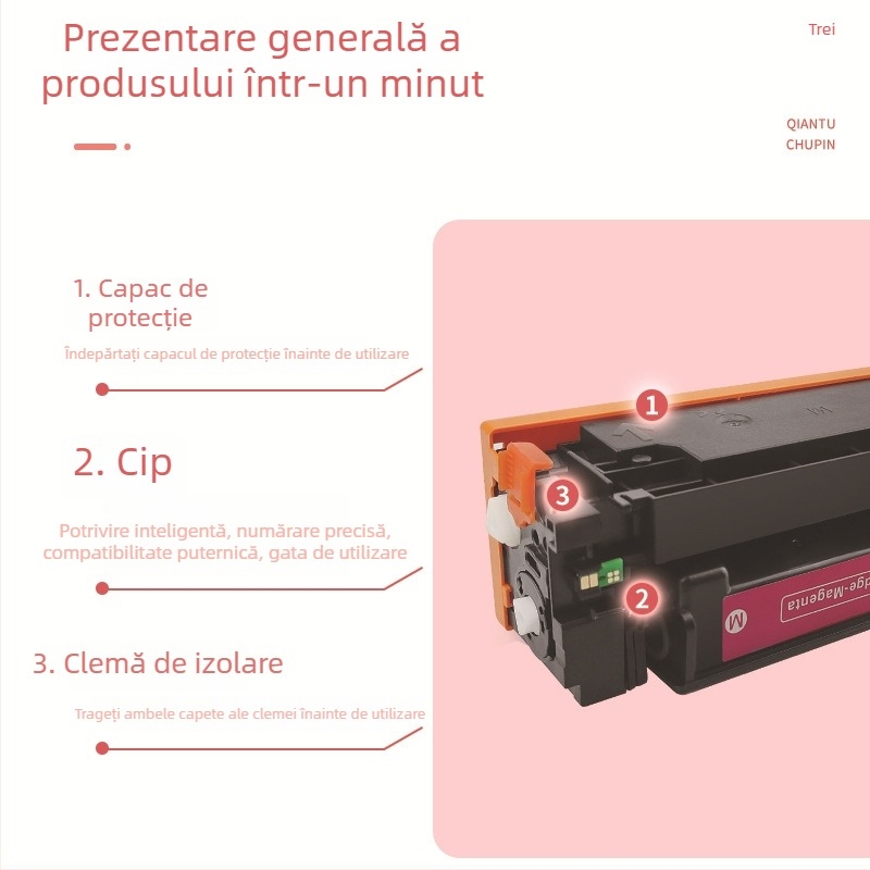 Cartuș toner compatibil HP CF510A/CF511A/CF513A/CF512A pentru imprimantă cu laser color HP M154nw/M154a/M180nw/M180n/M181fw