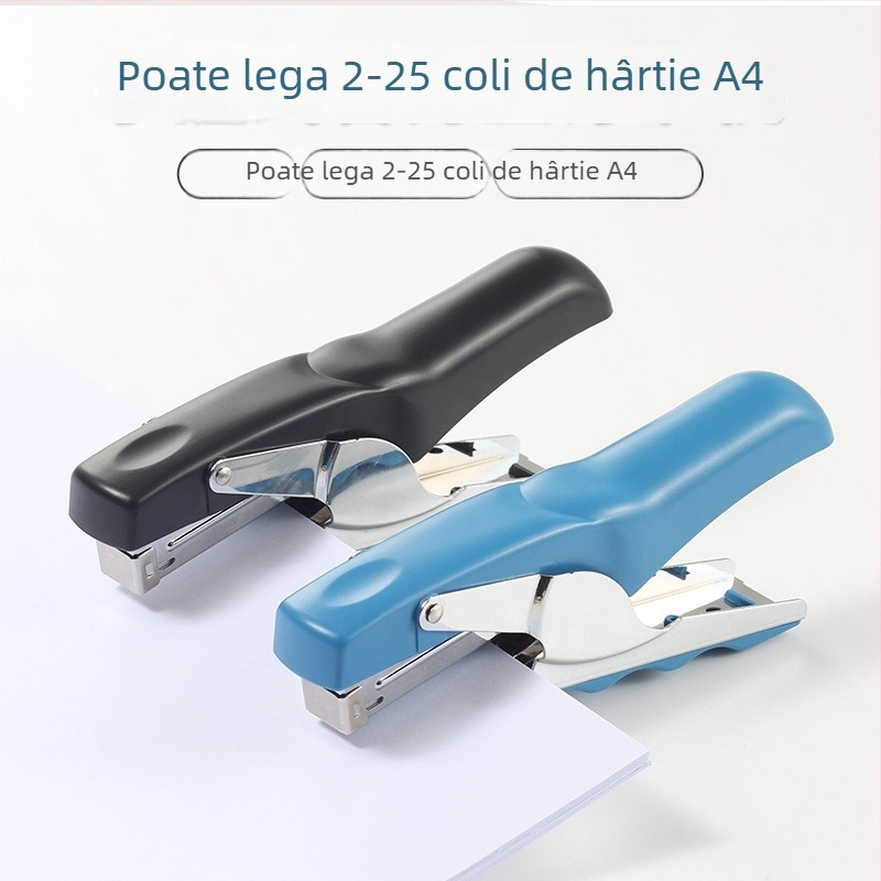 Capsator de birou manual, multifuncțional, robust, pentru 1–20 coli, compatibil cu capsele 24/6 și 26/6