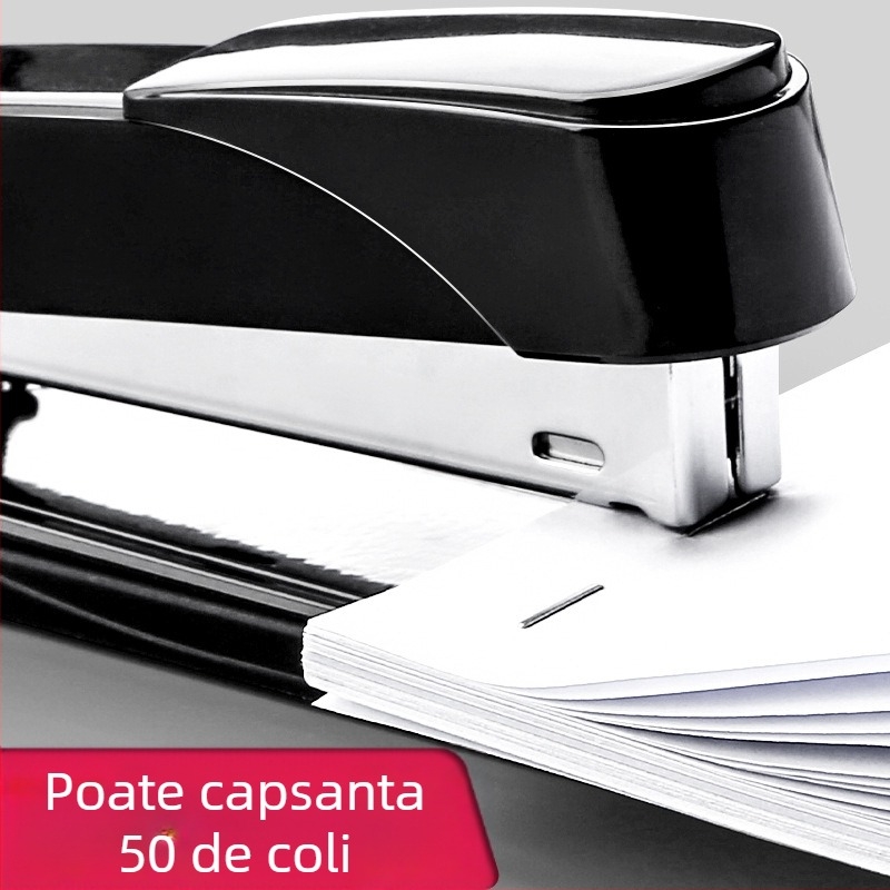 Deli 0314 capsator metalic, pentru 50 de pagini, robust pentru studenți și birou