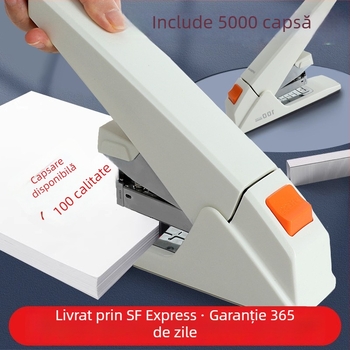 Capsator ergonomic, greu, pentru birou și pentru școală, capacitate de 100 de foi, mare, multifuncțional.