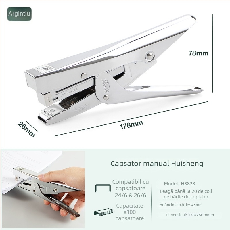Capsator manual nr. 12, capacitate 20 coli – accesorii de birou