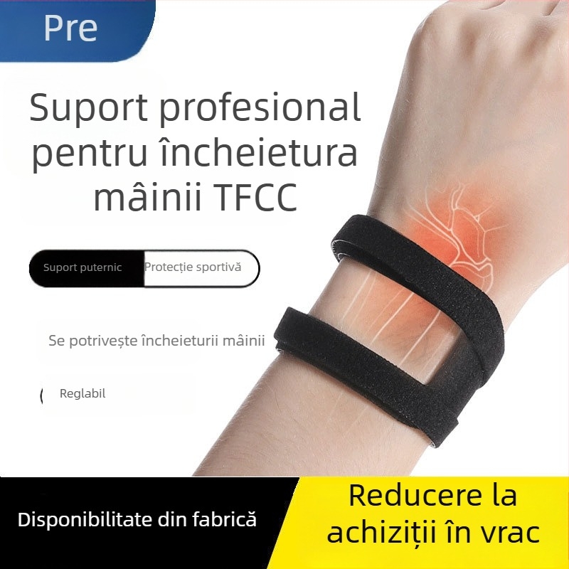 TFCC protecție de încheietură pentru badminton – protecție ușoară a încheieturii pentru fitness, anti-entorsă, unisex pentru tenis și baschet