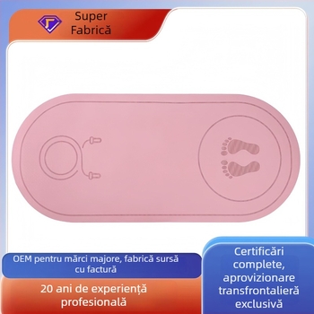 Covoraș personalizat pentru sărit cu coarda, izolare fonică, absorbție a șocurilor, anti-alunecare, fără miros, pentru exerciții la domiciliu, dans și yoga pentru începători