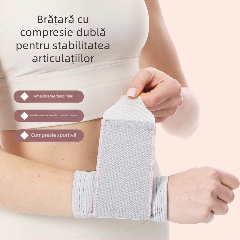 Suport de încheietură respirabil pentru sport, badminton, cu compresie pentru tendoane și articulații