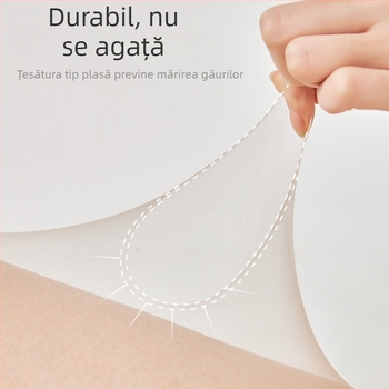 Colanți din nylon Mobi Velvet, ultra-subțiri, croială bikini, efect picioare goale, anti-încurcare, sexy