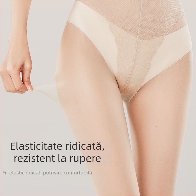 Colanți din nylon Mobi Velvet, ultra-subțiri, croială bikini, efect picioare goale, anti-încurcare, sexy