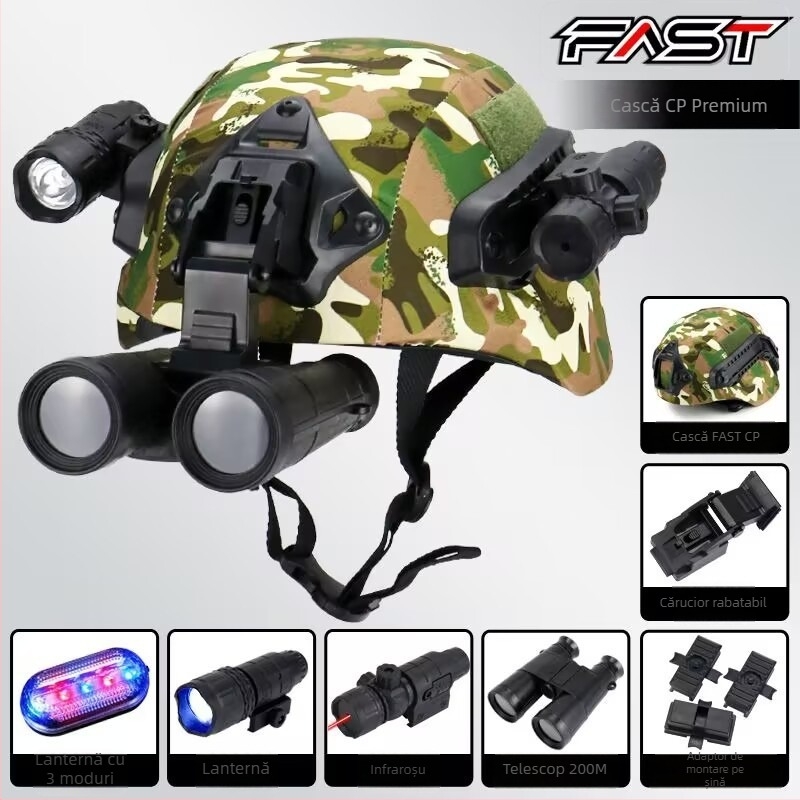 Cască tactică pentru copii – protecție pentru antrenament militar, echipament CS pentru forțe speciale, în aer liber, Cască War Wolf