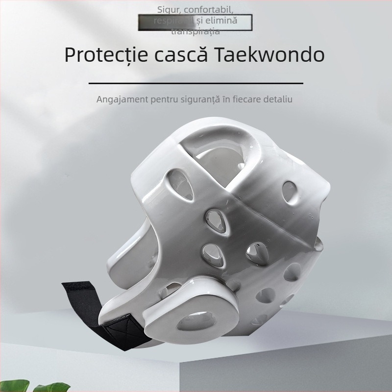 Protecție pentru cap pentru Taekwondo – cască cu vizieră pentru față, protecție pentru cap pentru box, material NBR