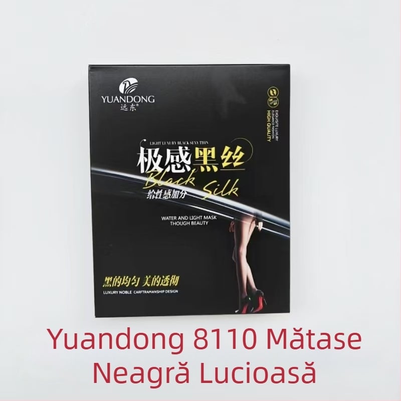 Far East 8110 Colanți transparenți negri pentru femei, primăvară-toamnă, lucioși, aspect de picioare goale