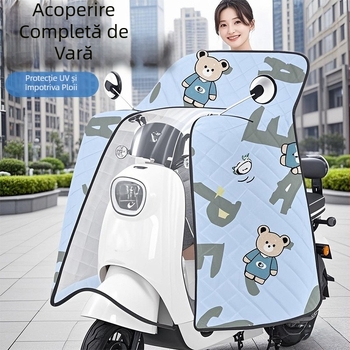 Husă antivânt pentru vehicule electrice, protecție solară subțire de vară, husă impermeabilă pentru motocicletă electrică, model nou pentru toate sezoanele