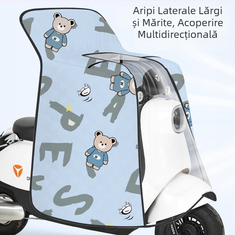 Husă antivânt pentru vehicule electrice, protecție solară subțire de vară, husă impermeabilă pentru motocicletă electrică, model nou pentru toate sezoanele