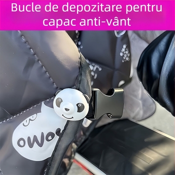 Bandă elastică universală de fixare a parbrizului pentru vehicule electrice – stil Panda, încălzire în timpul iernii și depozitare