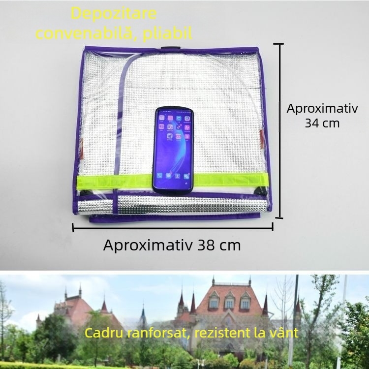 Protecție HD pentru parbrizul frontal al scuterelor electrice și bicicletelor electrice – universală pentru toate anotimpurile