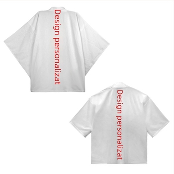 Tricou scurt imprimat anime și haori pentru cosplay