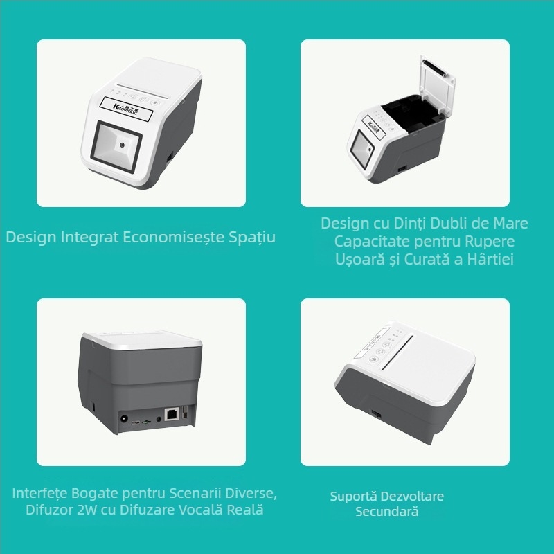 Mașină all-in-one 4G pentru scanarea codurilor QR și imprimare, destinate achizițiilor de grup, validare cupoane, imprimare automată, imprimantă în cloud, integrare MQTT cu sisteme terțe