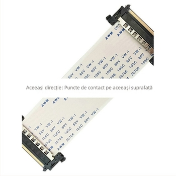Cablu FFC flexibil protejat pentru ecran 4K LCD cu conector IPEX