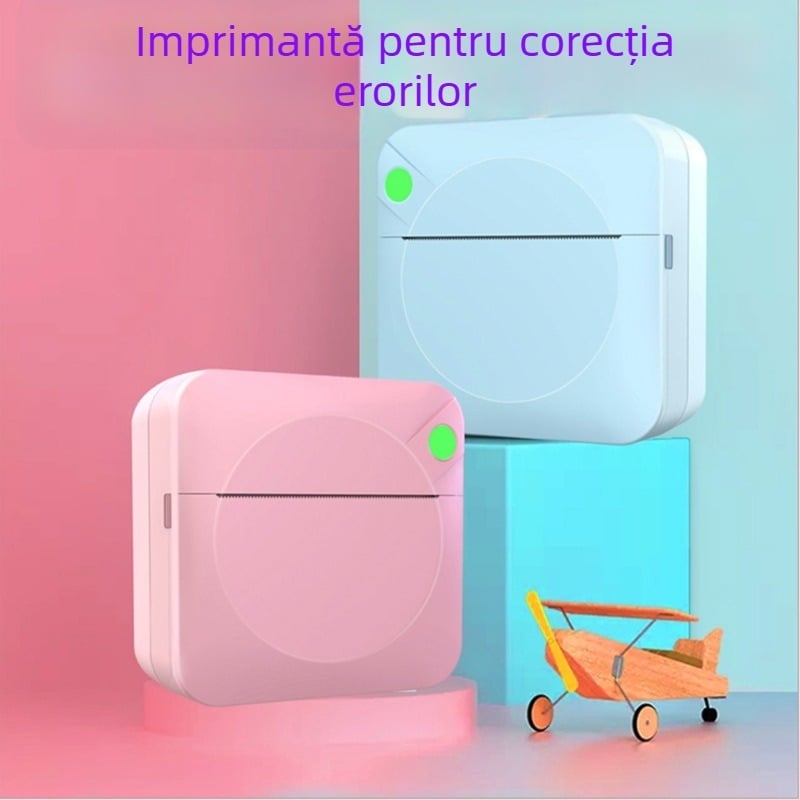 Meow Meow imprimantă termică mini portabilă Bluetooth pentru fotografii de pe telefon