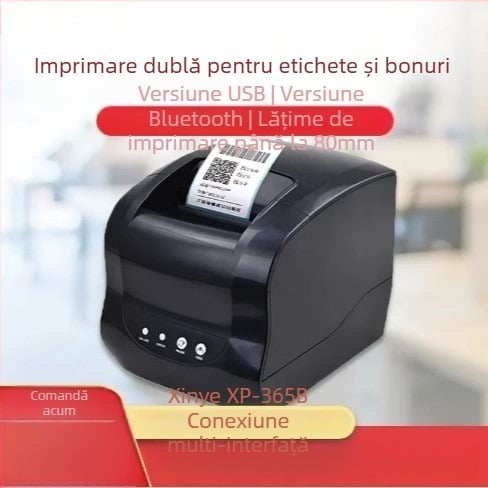 Core Ye XP-365B imprimantă termică duală pentru bonuri și etichete, 80 mm lățimea etichetelor, Bluetooth, Ethernet, 58 mm