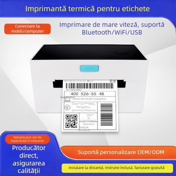 Imprimantă termică de etichete de 4 inch, pentru etichete și coduri de bare, model 9220