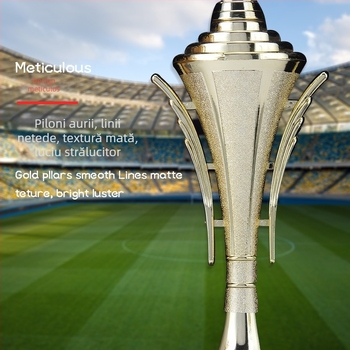 Trofeu din plastic pentru evenimente creative — trofeu mic pentru competiții sportive cu ramură de măslin