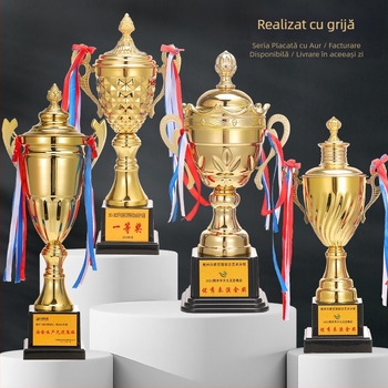 Trofeu și medalie din metal pentru competiții de Taekwondo, alergare, fotbal și baschet – premiu sportiv