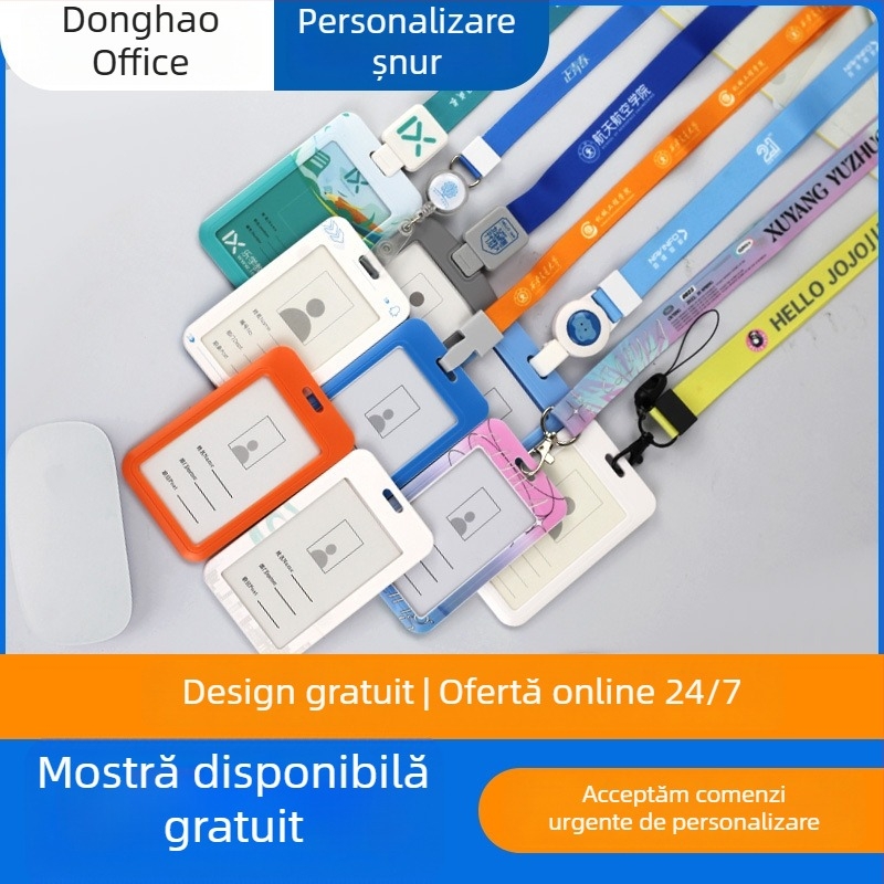 Lanyard pentru card de identitate cu logo personalizat, pentru expoziții ale companiilor și telefon