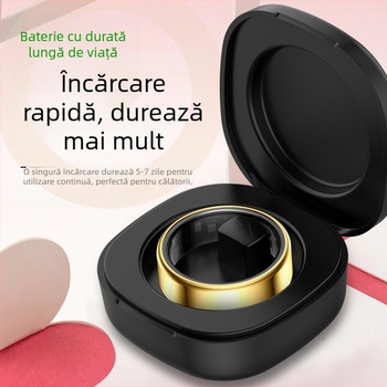 Inel inteligent R99 pentru sănătate: ritm cardiac și saturație de oxigen, monitorizare multifuncțională a sănătății, numărare pași, distanță și calorii, Bluetooth