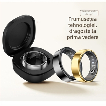Inel inteligent R99 cu monitorizare ritm cardiac, saturație de oxigen și somn, numărătoare de pași prin Bluetooth.