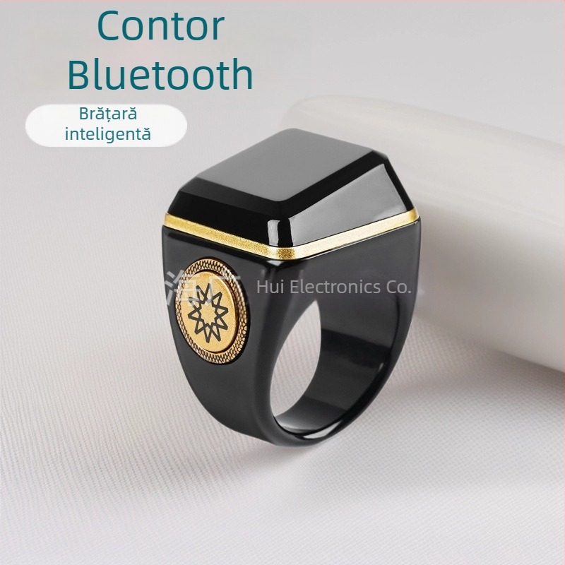 Inel Bluetooth inteligent pentru numărare, cu afișaj OLED și notificări din aplicație