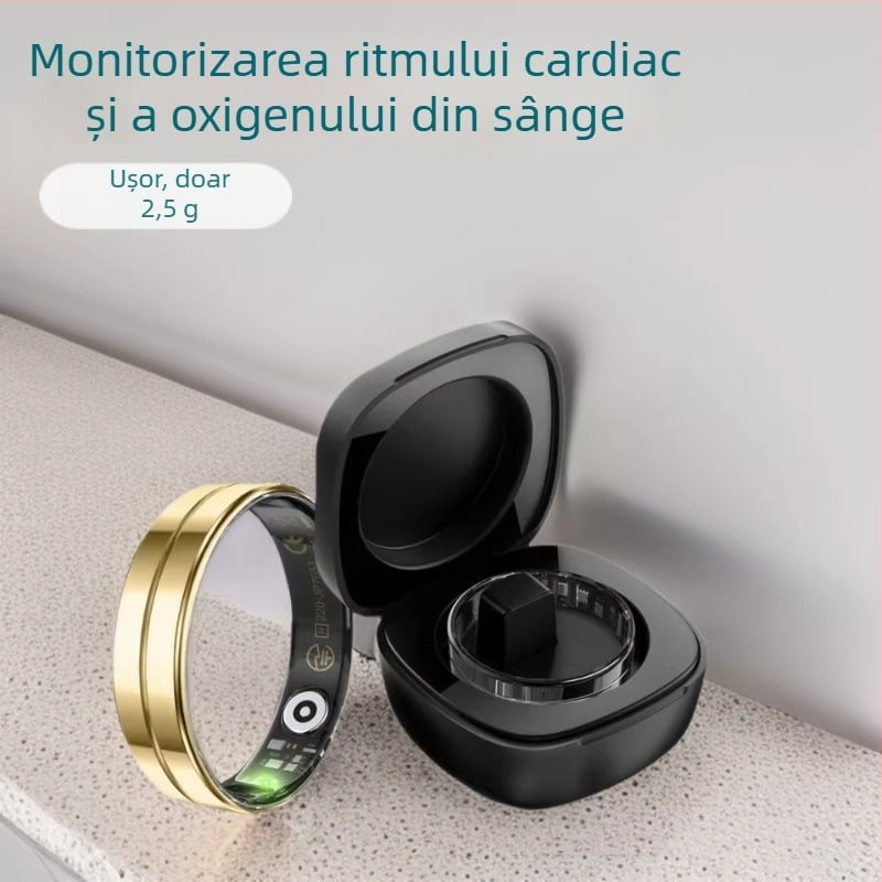 Inel inteligent R11 pentru monitorizarea ritmului cardiac și a oxigenării sângelui, monitorizarea sănătății, urmărirea somnului, activități și numărarea pașilor, inel multifuncțional