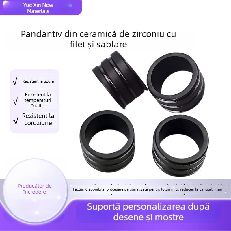 Inel ceramic din zirconiu cu NFC – inel inteligent unisex