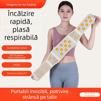 Bandă de talie cu încălzire magnetică pentru uz casnic – protecție abdominală și susținere a taliei