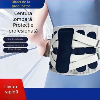 Bandă lombară pentru hernie de disc, bandă de talie respirabilă pentru bărbați și femei, potrivită pentru fitness, ridicări de greutăți, genuflexiuni, îndreptări, susținere a taliei și a abdomenului