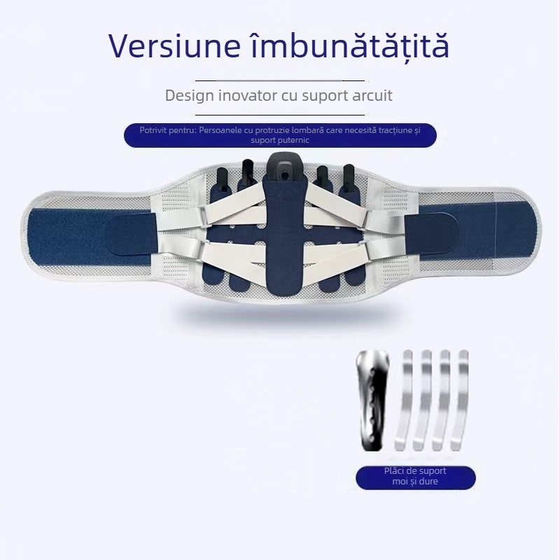 Bandă lombară pentru hernie de disc, bandă de talie respirabilă pentru bărbați și femei, potrivită pentru fitness, ridicări de greutăți, genuflexiuni, îndreptări, susținere a taliei și a abdomenului